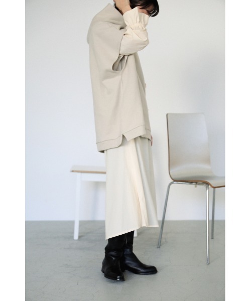 BLACK BY MOUSSY（ブラックバイマウジー）の「sleeve less parka（スリーブレスパーカー）（パーカー・レディース・チャコールグレー/ホワイト/ベージュ・FREE）」の16枚目の写真