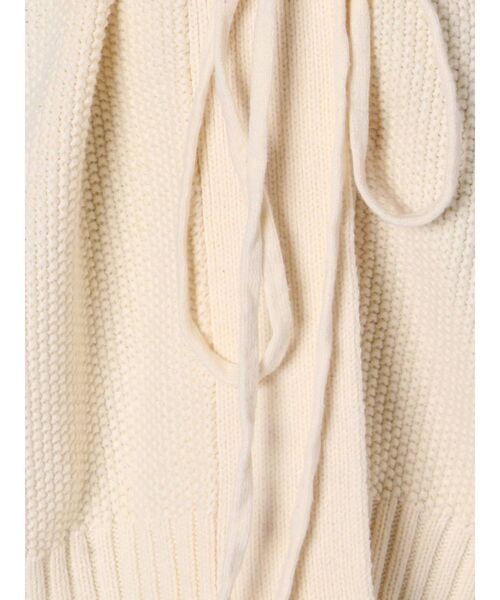 LAGUNAMOON(ラグナムーン)の「タック編みニットカーディガン(カーディガン/ボレロ・レディース・チャコールグレー/ベージュ/アイボリー・FREE)」の9枚目の写真