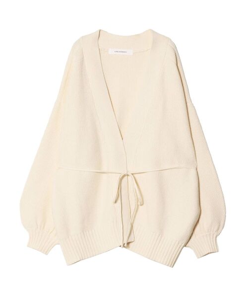 LAGUNAMOON(ラグナムーン)の「タック編みニットカーディガン(カーディガン/ボレロ・レディース・チャコールグレー/ベージュ/アイボリー・FREE)」の6枚目の写真