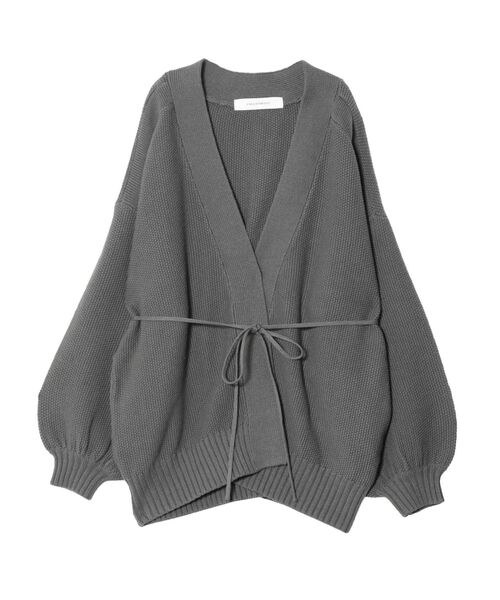 LAGUNAMOON(ラグナムーン)の「タック編みニットカーディガン(カーディガン/ボレロ・レディース・チャコールグレー/ベージュ/アイボリー・FREE)」の15枚目の写真