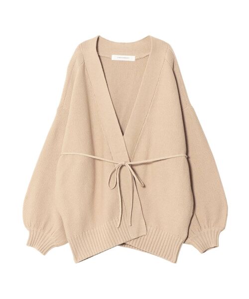 LAGUNAMOON(ラグナムーン)の「タック編みニットカーディガン(カーディガン/ボレロ・レディース・チャコールグレー/ベージュ/アイボリー・FREE)」の16枚目の写真