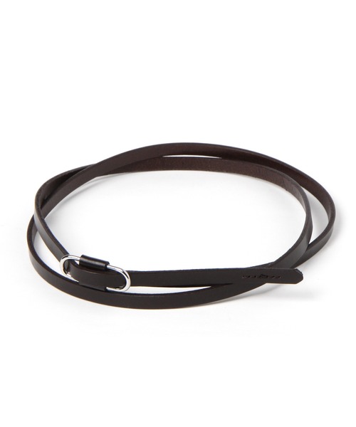 niko and...（ニコアンド）の「オリジナルレザー細ベルト（ベルト・レディース・グリーン/ブラウン/ブラック/ホワイト/ピンク/セージグリーン/ベビーピンク/ナチュラル/その他1/イエロー/サックスブルー・0）」の4枚目の写真