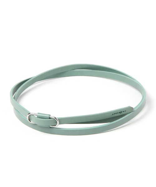 niko and...（ニコアンド）の「オリジナルレザー細ベルト（ベルト・レディース・グリーン/ブラウン/ブラック/ホワイト/ピンク/セージグリーン/ベビーピンク/ナチュラル/その他1/イエロー/サックスブルー・0）」の6枚目の写真