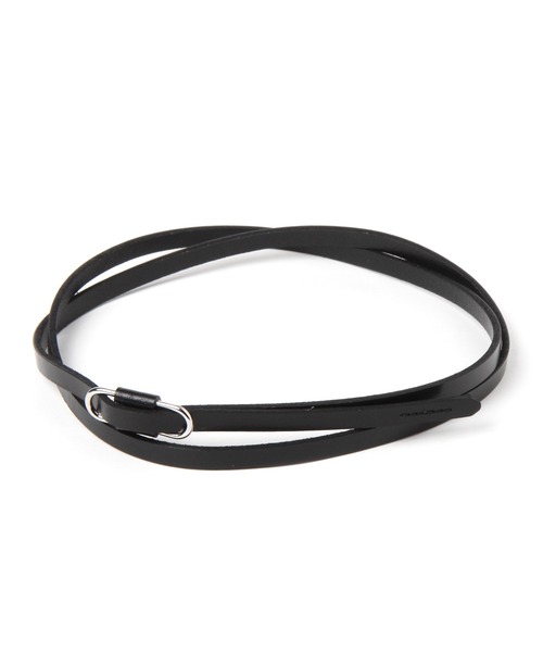 niko and...（ニコアンド）の「オリジナルレザー細ベルト（ベルト・レディース・グリーン/ブラウン/ブラック/ホワイト/ピンク/セージグリーン/ベビーピンク/ナチュラル/その他1/イエロー/サックスブルー・0）」の3枚目の写真