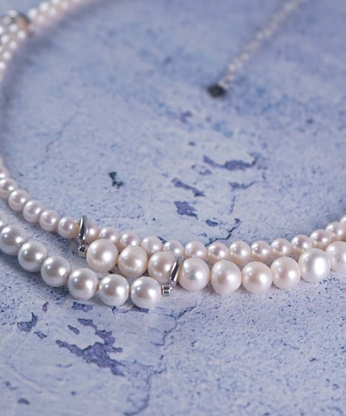 HERGO（ハーゴ）の「NP:HERGO Add Pearl Necklace アドパールネックレス（ネックレス・メンズ・ホワイト・FREE）」の5枚目の写真