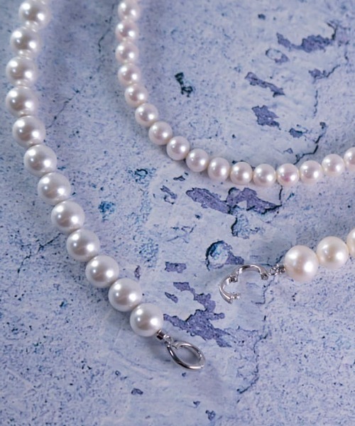 HERGO（ハーゴ）の「NP:HERGO Add Pearl Necklace アドパールネックレス（ネックレス・メンズ・ホワイト・FREE）」の6枚目の写真