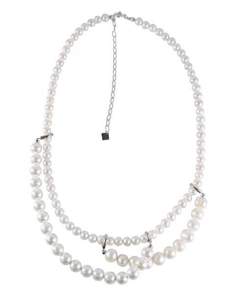 HERGO（ハーゴ）の「NP:HERGO Add Pearl Necklace アドパールネックレス（ネックレス・メンズ・ホワイト・FREE）」の8枚目の写真