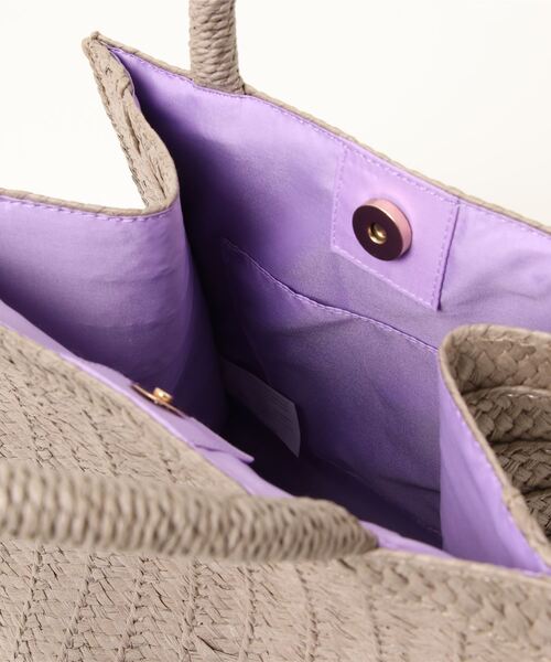 Green Parks(グリーンパークス)の「・ブレード編みスクエアトートバッグ*(トートバッグ・レディース・ベージュ/ミント/モカ・FREE)」の9枚目の写真