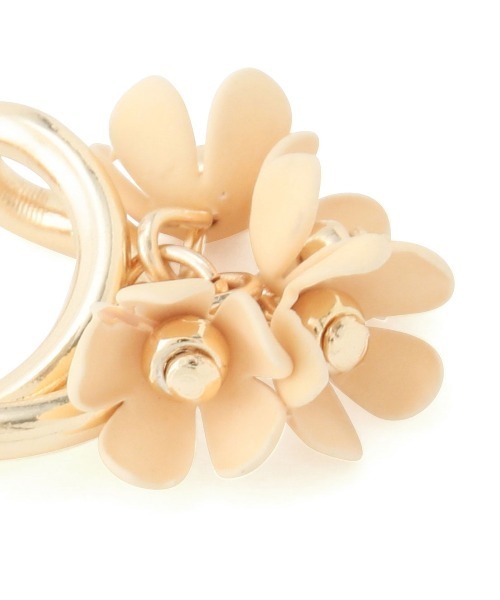 ROPE' PICNIC(ロペピクニック)の「カラーフラワーフープピアス(ピアス(両耳用)・レディース・ダークラベンダー/オレンジ系その他・FREE)」の5枚目の写真