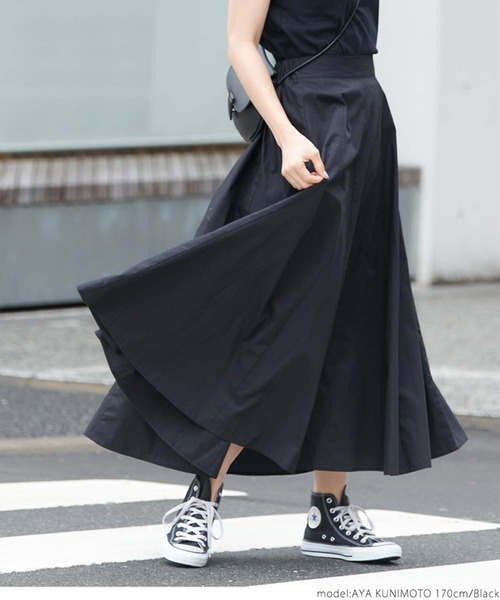 coca(coca)(コカ)の「コットンロングスカート(スカート・レディース・ベージュ/ブラック・ONE SIZE)」の14枚目の写真