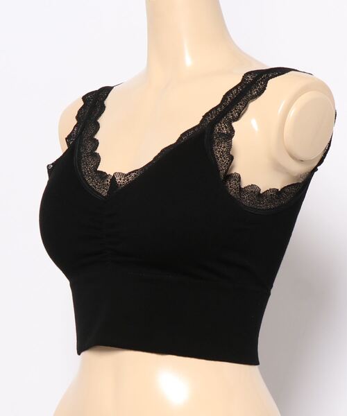 SAISON DE PAPILLON（セゾンドパピヨン）の「ミディ丈レースストラップブラトップ（その他アンダーウェア/インナー・レディース・ホワイト/ピンク/ブラック/グリーン・M）」の13枚目の写真