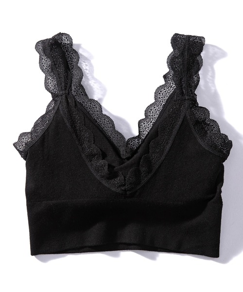 SAISON DE PAPILLON（セゾンドパピヨン）の「ミディ丈レースストラップブラトップ（その他アンダーウェア/インナー・レディース・ホワイト/ピンク/ブラック/グリーン・M）」の18枚目の写真