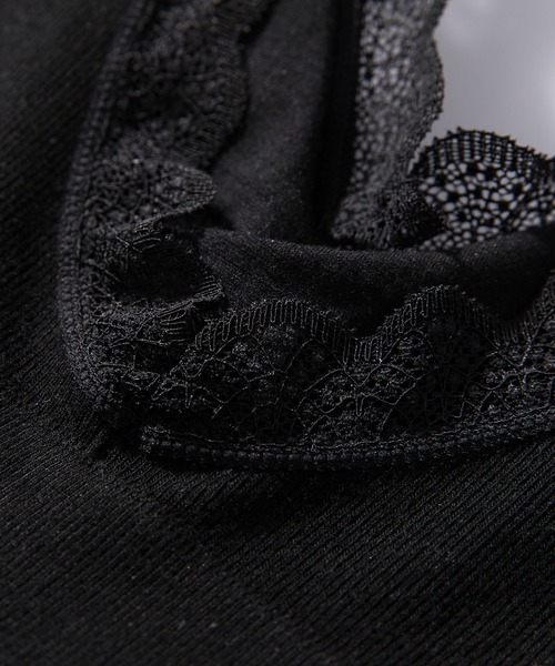 SAISON DE PAPILLON（セゾンドパピヨン）の「ミディ丈レースストラップブラトップ（その他アンダーウェア/インナー・レディース・ホワイト/ピンク/ブラック/グリーン・M）」の11枚目の写真