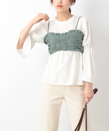 Heather | シャーリングビスチェＳＥＴ　942324(Tシャツ/カットソー)