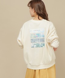 ikka | パイピングバックプリントプルオーバー(スウェット)