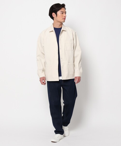 THE SHOP TK （ザ ショップ ティーケー ）の「◆エコリッチカバーオール（ミリタリージャケット・メンズ・アイボリー/ブラック・02/03/04）」の5枚目の写真