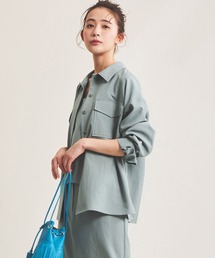 The Virgnia(ザ ヴァージニア)の「リネン混オーバーシャツ(シャツ/ブラウス・レディース)」