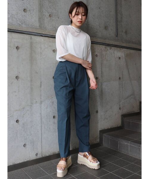 MURUA(ムルーア)の「YETシアーTシャツ(Tシャツ/カットソー・レディース・ホワイト/グリーン/モカ・FREE)」の14枚目の写真