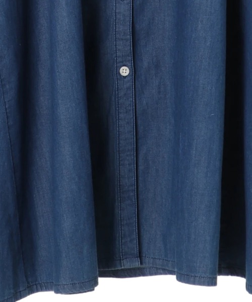 AMERICAN HOLIC（アメリカンホリック）の「フレンチスリーブデニムギャザーワンピース（ワンピース・レディース・インディゴブルー・MEDIUM/LARGE）」の9枚目の写真