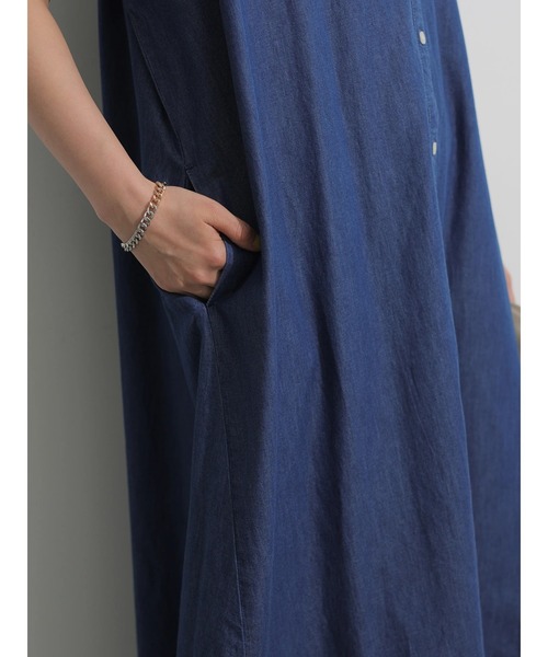 AMERICAN HOLIC（アメリカンホリック）の「フレンチスリーブデニムギャザーワンピース（ワンピース・レディース・インディゴブルー・MEDIUM/LARGE）」の12枚目の写真