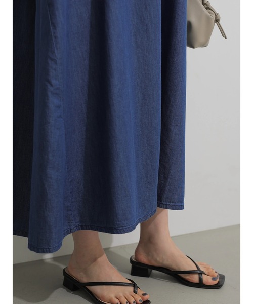 AMERICAN HOLIC（アメリカンホリック）の「フレンチスリーブデニムギャザーワンピース（ワンピース・レディース・インディゴブルー・MEDIUM/LARGE）」の13枚目の写真