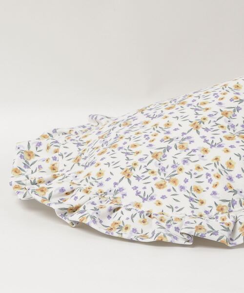 WC(ダブル シー)の「WC/フラワーパターンフリルトート(トートバッグ・レディース・ブラック/ホワイト・FREE)」の5枚目の写真