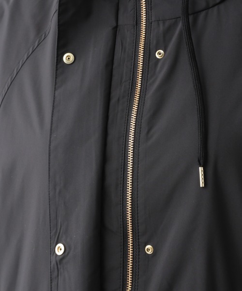 GLOBAL WORK（グローバルワーク）の「エアカルフードロングコート/937206（モッズコート・レディース・ブラック/ベージュ系その他3/グリーン系その他4・FREE）」の7枚目の写真