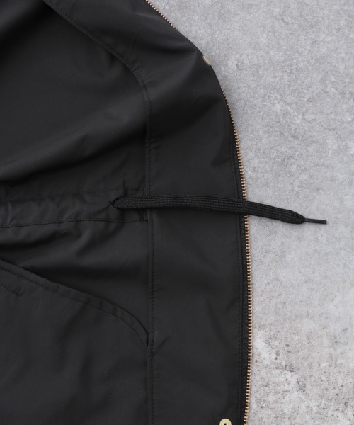 GLOBAL WORK（グローバルワーク）の「エアカルフードロングコート/937206（モッズコート・レディース・ブラック/ベージュ系その他3/グリーン系その他4・FREE）」の13枚目の写真