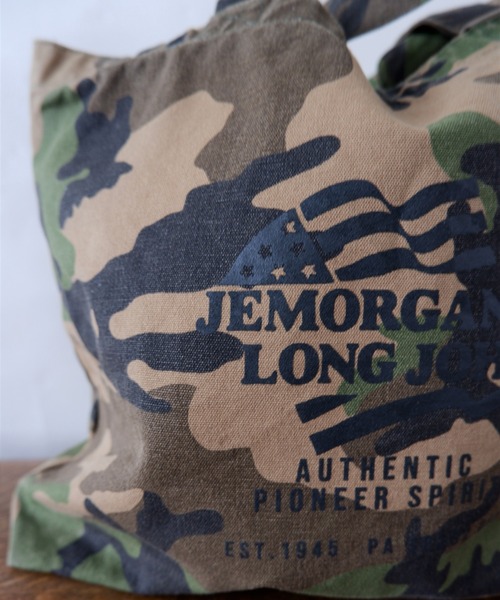 JEMORGAN（ジェーイーモーガン）の「JE MORGAN/JEモーガン　CANVAS TOTE BAG キャンバストート（トートバッグ・メンズ・ブラック/カモフラージュ/キナリ/ブラウン系・FREE）」の8枚目の写真