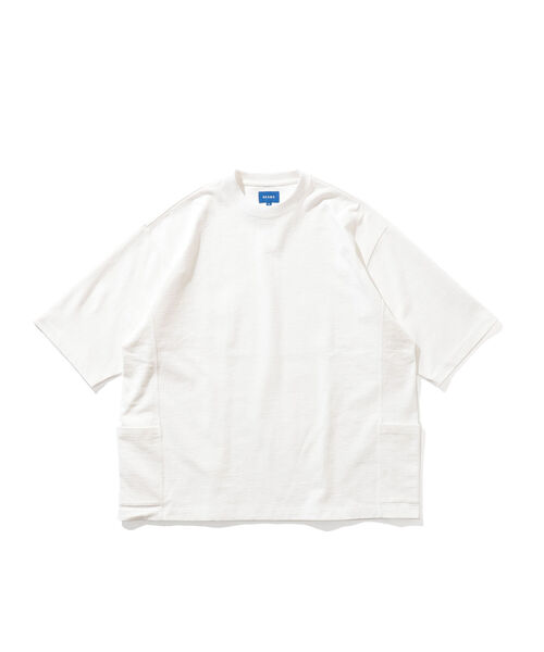 BEAMS（ビームス）の「BEAMS / サイドポケット ビッグTシャツ（Tシャツ/カットソー・メンズ・ホワイト/オリーブ・LARGE/MEDIUM/SMALL/X-LARGE）」の12枚目の写真