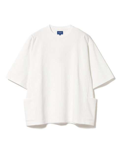 BEAMS（ビームス）の「BEAMS / サイドポケット ビッグTシャツ（Tシャツ/カットソー・メンズ・ホワイト/オリーブ・LARGE/MEDIUM/SMALL/X-LARGE）」の13枚目の写真