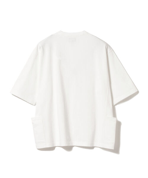 BEAMS（ビームス）の「BEAMS / サイドポケット ビッグTシャツ（Tシャツ/カットソー・メンズ・ホワイト/オリーブ・LARGE/MEDIUM/SMALL/X-LARGE）」の14枚目の写真