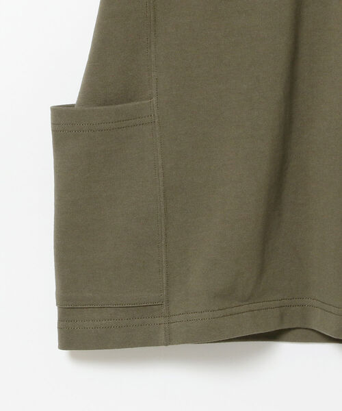 BEAMS（ビームス）の「BEAMS / サイドポケット ビッグTシャツ（Tシャツ/カットソー・メンズ・ホワイト/オリーブ・LARGE/MEDIUM/SMALL/X-LARGE）」の18枚目の写真