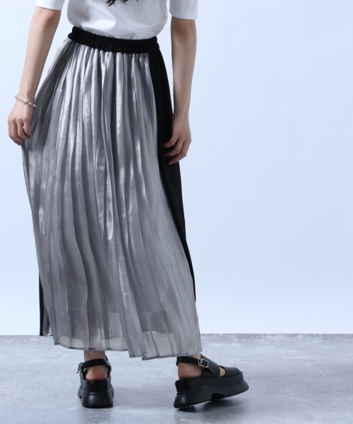 HARE（ハレ）の「パートプリーツスカート(HARE)（スカート・レディース・ブラック/グレー・FREE）」の10枚目の写真