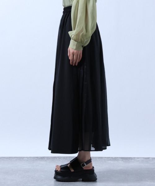 HARE（ハレ）の「パートプリーツスカート(HARE)（スカート・レディース・ブラック/グレー・FREE）」の8枚目の写真