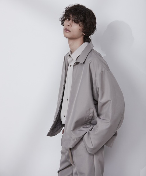 Loose/ルース（ルース）の「2way スリーブ ワイドジップブルゾン（ブルゾン・メンズ・ブラック/グレー系その他/グレイッシュベージュ・S/M/L）」の10枚目の写真