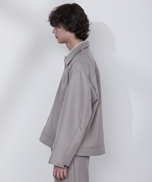 Loose/ルース（ルース）の「2way スリーブ ワイドジップブルゾン（ブルゾン・メンズ・ブラック/グレー系その他/グレイッシュベージュ・S/M/L）」の22枚目の写真