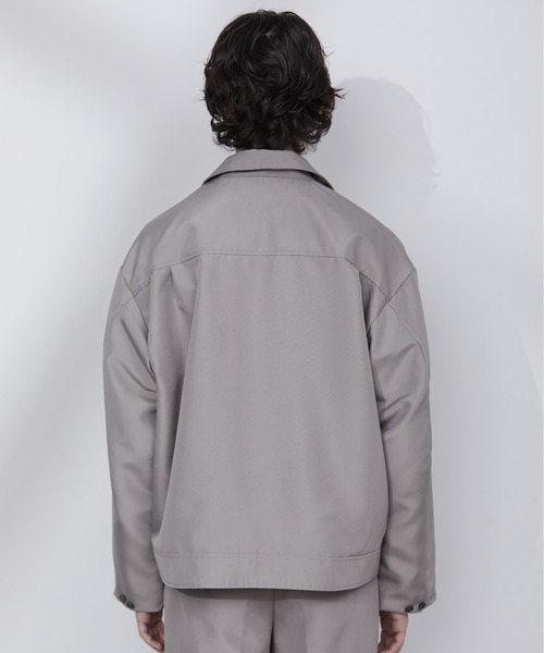 Loose/ルース（ルース）の「2way スリーブ ワイドジップブルゾン（ブルゾン・メンズ・ブラック/グレー系その他/グレイッシュベージュ・S/M/L）」の14枚目の写真