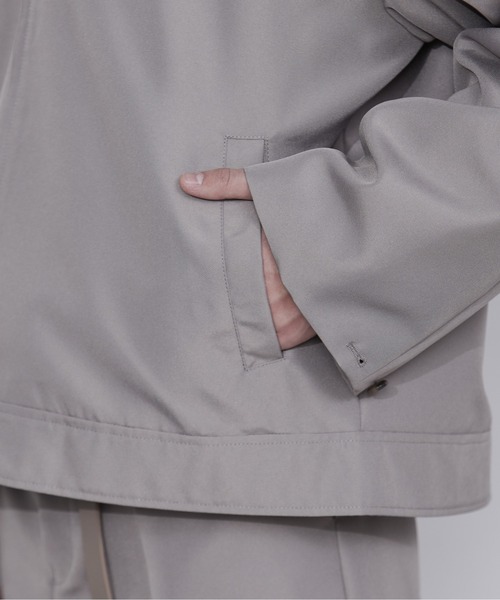 Loose/ルース（ルース）の「2way スリーブ ワイドジップブルゾン（ブルゾン・メンズ・ブラック/グレー系その他/グレイッシュベージュ・S/M/L）」の7枚目の写真