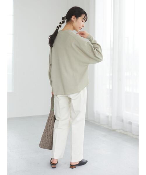 Green　Parks（グリーンパークス）の「・ステッチペーパーワンショルダーバッグ＊（トートバッグ・レディース・ライトベージュ/グレイッシュベージュ・FREE）」の12枚目の写真