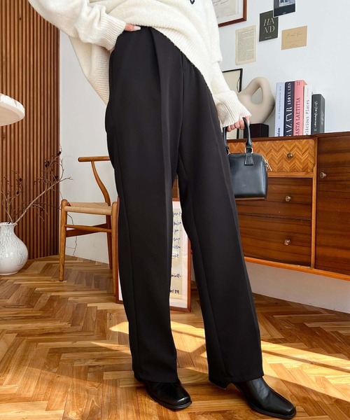 極美品 20SS エルメス スラックス パンツ トラウザー ピンク XL相当 秋冬素材で新登場！ 】太ベルトハイウエストウールライクカラータック