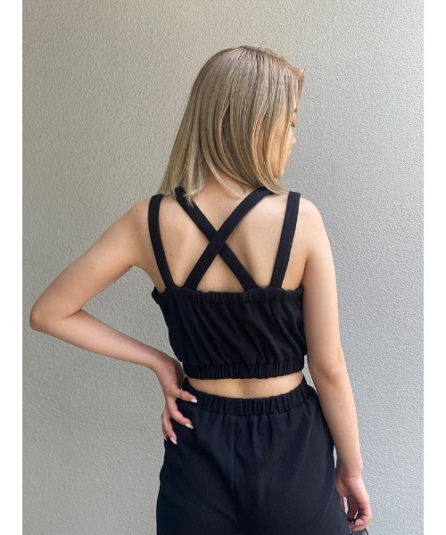 ENVYM（アンビー）の「ダブルストラップオールインワン（つなぎ/オールインワン・レディース・ブラック/ベージュ/ブラウン・FREE）」の16枚目の写真