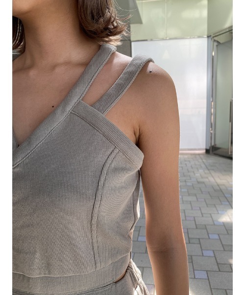 ENVYM（アンビー）の「ダブルストラップオールインワン（つなぎ/オールインワン・レディース・ブラック/ベージュ/ブラウン・FREE）」の19枚目の写真