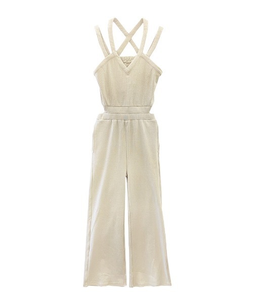 ENVYM（アンビー）の「ダブルストラップオールインワン（つなぎ/オールインワン・レディース・ブラック/ベージュ/ブラウン・FREE）」の4枚目の写真