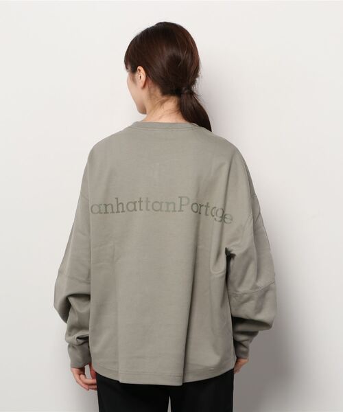 Manhattan Portage(マンハッタンポーテージ)の「【 Manhattan Portage / マンハッタンポーテージ 】 Sweat Crew Neck スウェット トレーナー スエット 21FWMPL068 NSB(スウェット・レディース・カーキ/ラベンダー/ネイビー・FREE)」の7枚目の写真
