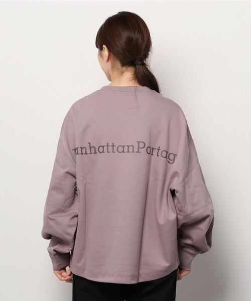 Manhattan Portage(マンハッタンポーテージ)の「【 Manhattan Portage / マンハッタンポーテージ 】 Sweat Crew Neck スウェット トレーナー スエット 21FWMPL068 NSB(スウェット・レディース・カーキ/ラベンダー/ネイビー・FREE)」の3枚目の写真