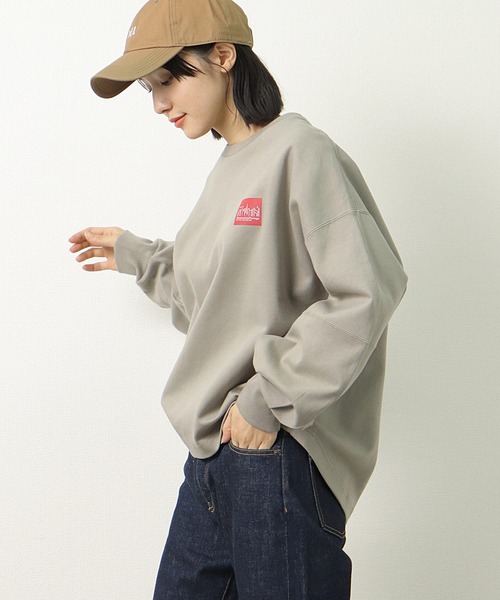 Manhattan Portage(マンハッタンポーテージ)の「【 Manhattan Portage / マンハッタンポーテージ 】 Sweat Crew Neck スウェット トレーナー スエット 21FWMPL068 NSB(スウェット・レディース・カーキ/ラベンダー/ネイビー・FREE)」の15枚目の写真