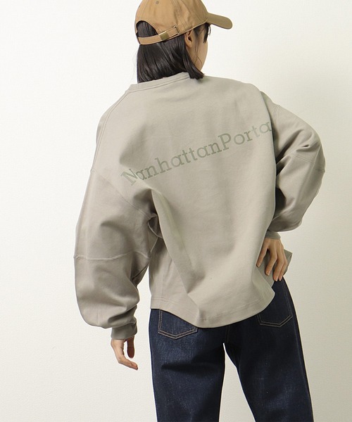 Manhattan Portage(マンハッタンポーテージ)の「【 Manhattan Portage / マンハッタンポーテージ 】 Sweat Crew Neck スウェット トレーナー スエット 21FWMPL068 NSB(スウェット・レディース・カーキ/ラベンダー/ネイビー・FREE)」の13枚目の写真