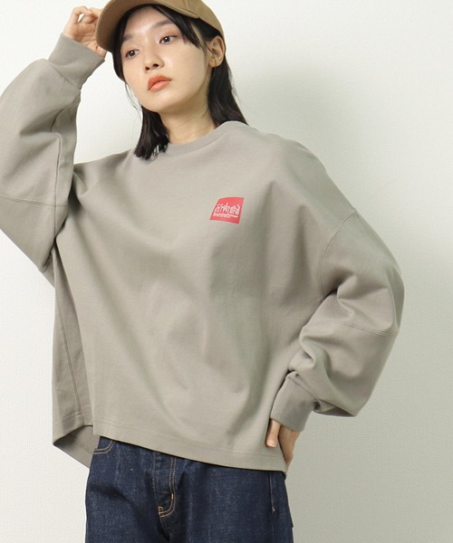 Manhattan Portage(マンハッタンポーテージ)の「【 Manhattan Portage / マンハッタンポーテージ 】 Sweat Crew Neck スウェット トレーナー スエット 21FWMPL068 NSB(スウェット・レディース・カーキ/ラベンダー/ネイビー・FREE)」の11枚目の写真