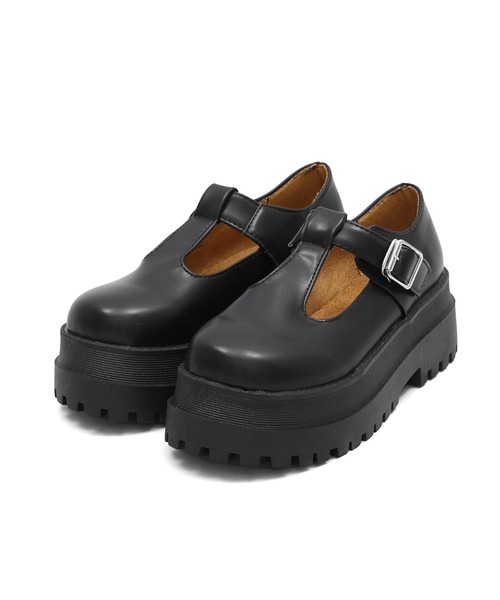 Figments(フィグメンツ)の「ストラップラウンドトゥシューズ(サンダル・レディース・ブラック・SMALL/MEDIUM)」の7枚目の写真